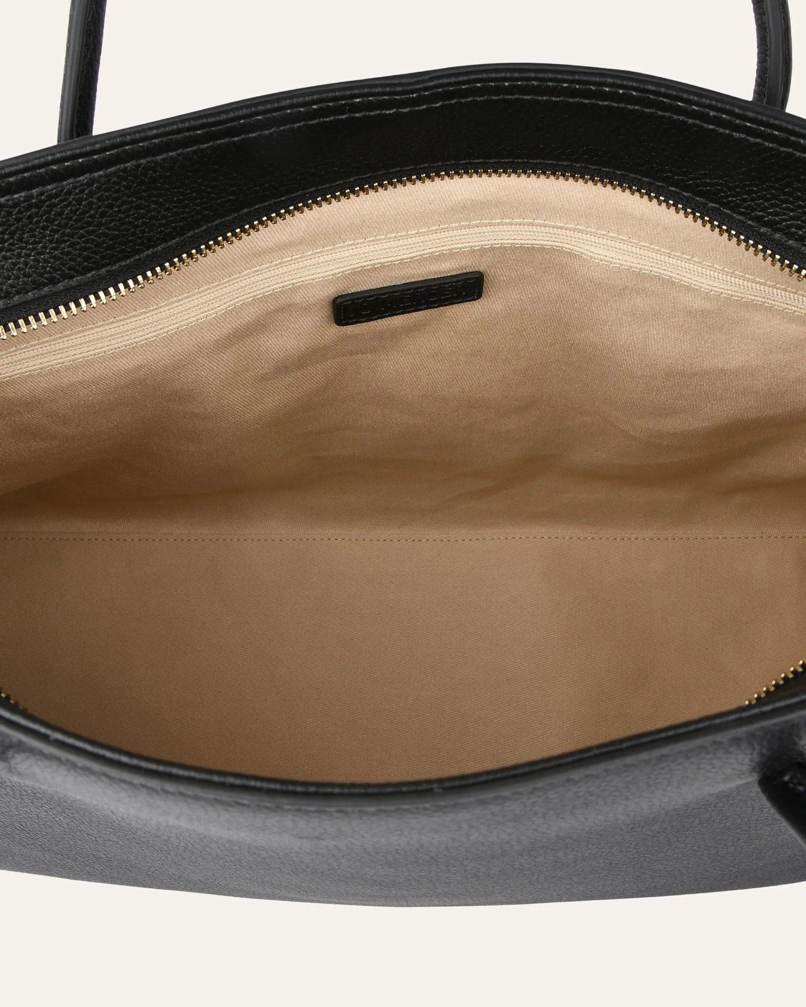 HARVEY TOTE BAG BLACK LEATHER Jo Mercer