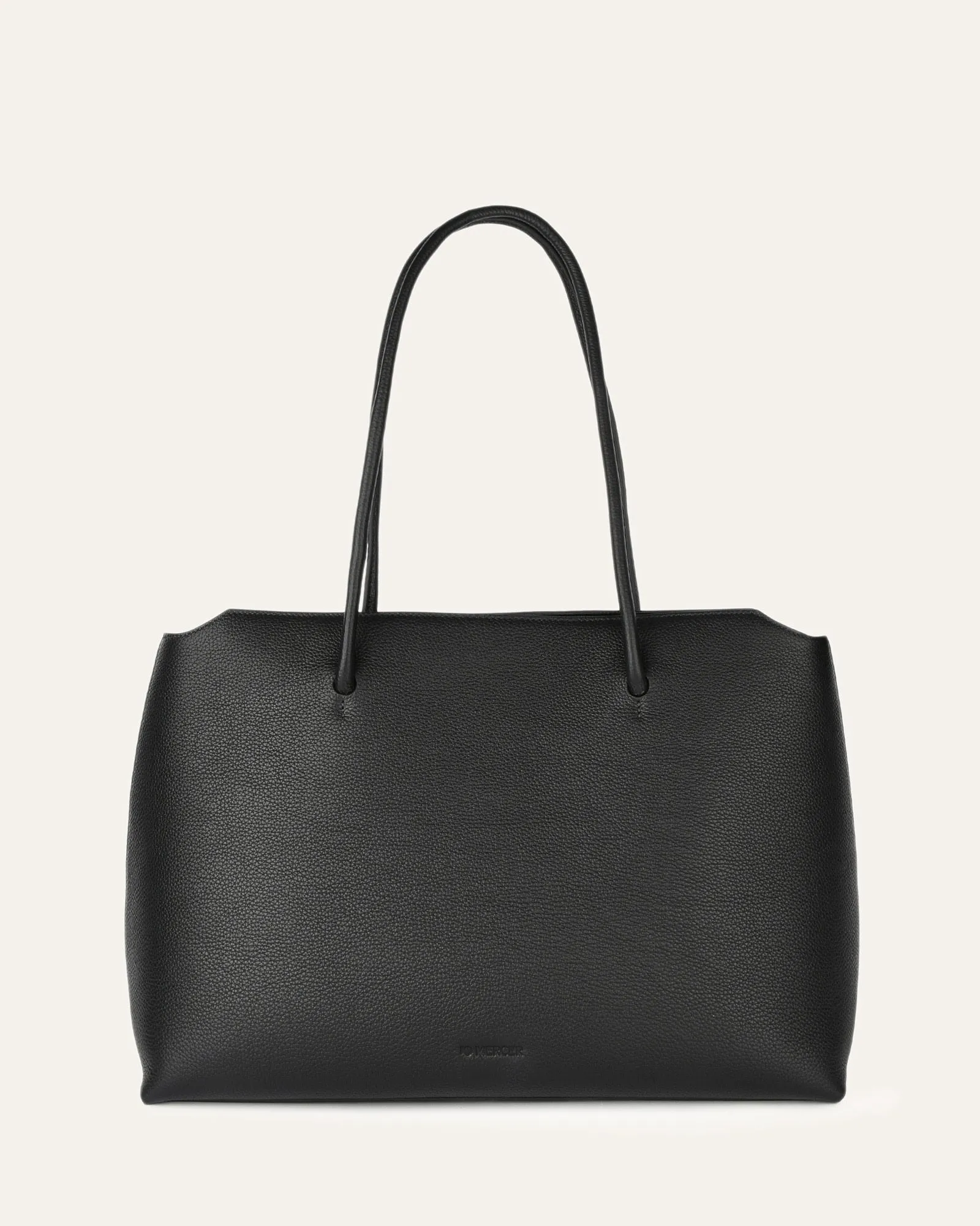 HARVEY TOTE BAG BLACK LEATHER Jo Mercer