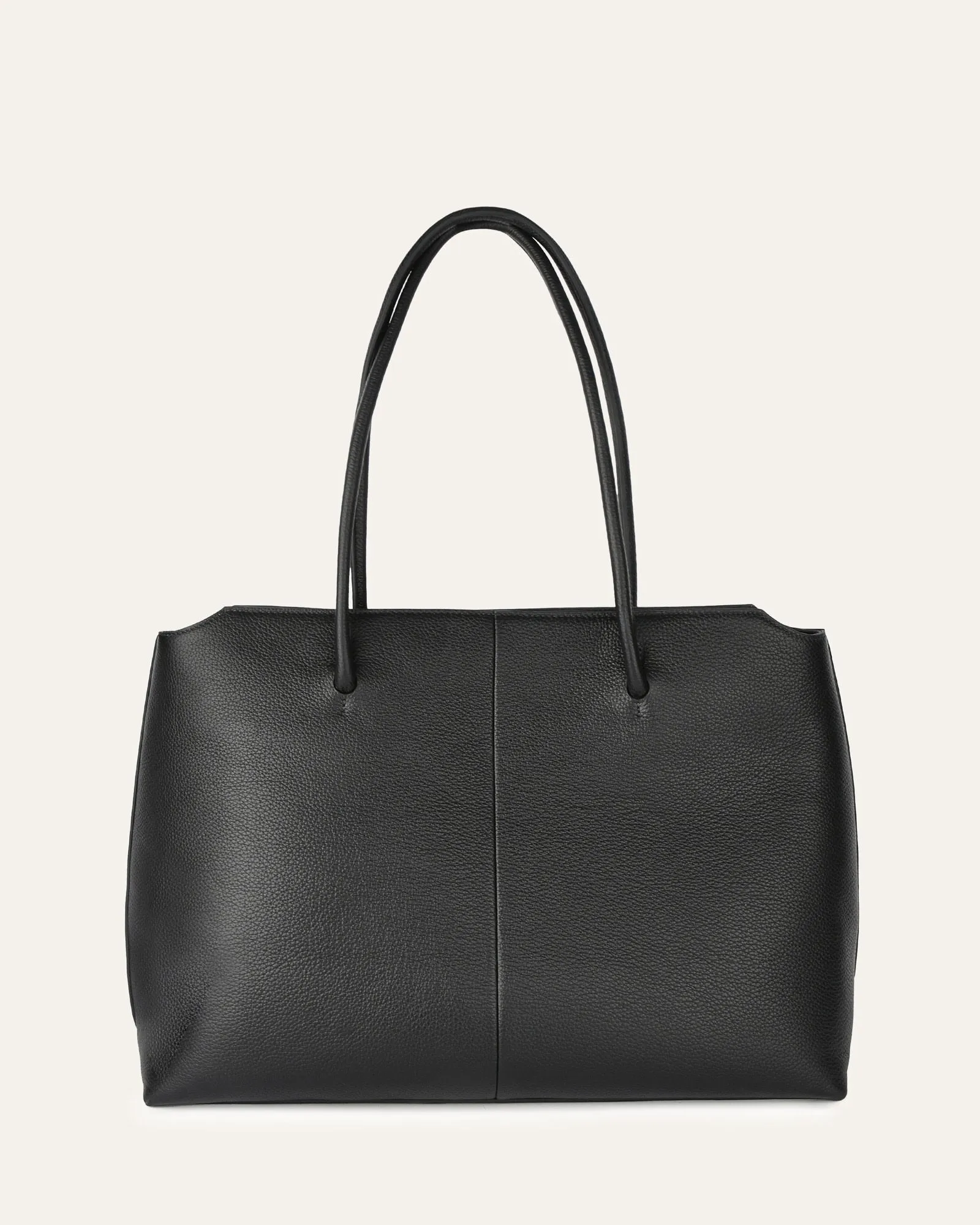 HARVEY TOTE BAG BLACK LEATHER Jo Mercer
