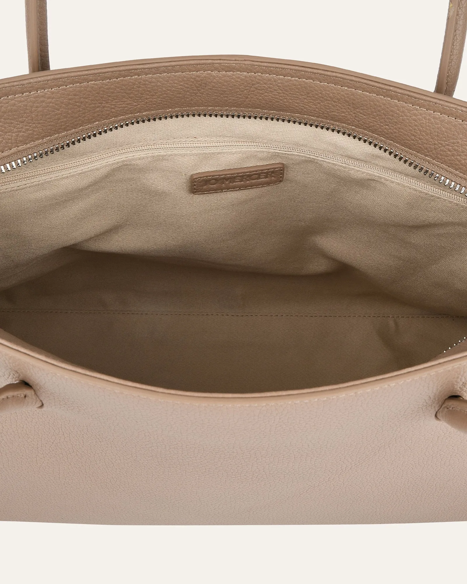HARVEY TOTE BAG TAUPE LEATHER Jo Mercer