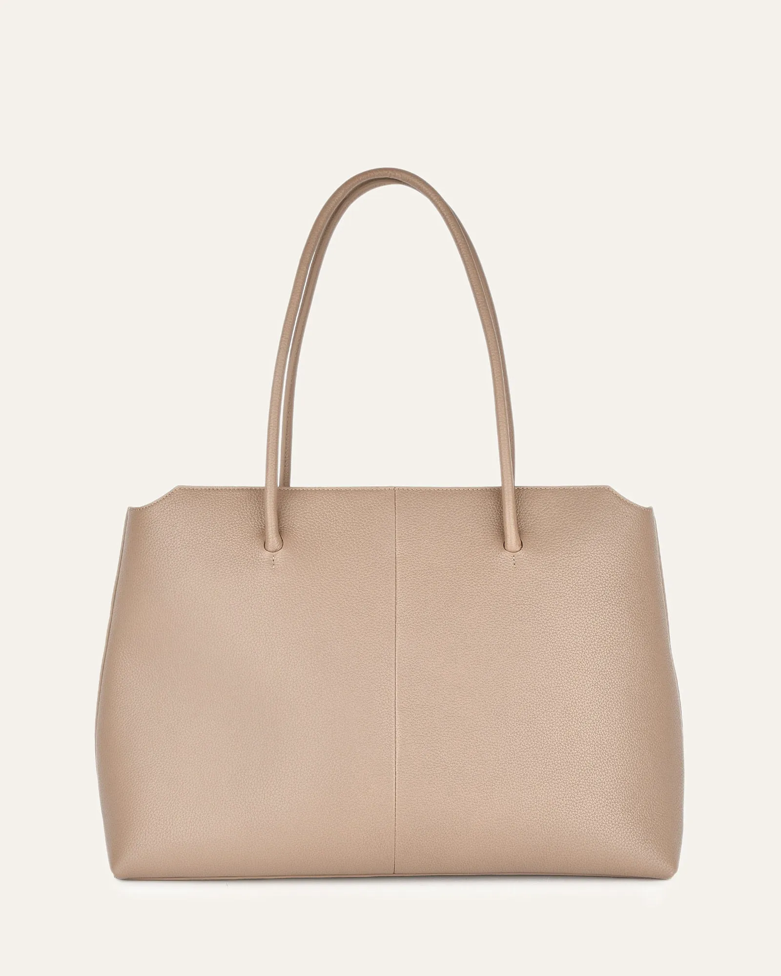 HARVEY TOTE BAG TAUPE LEATHER Jo Mercer