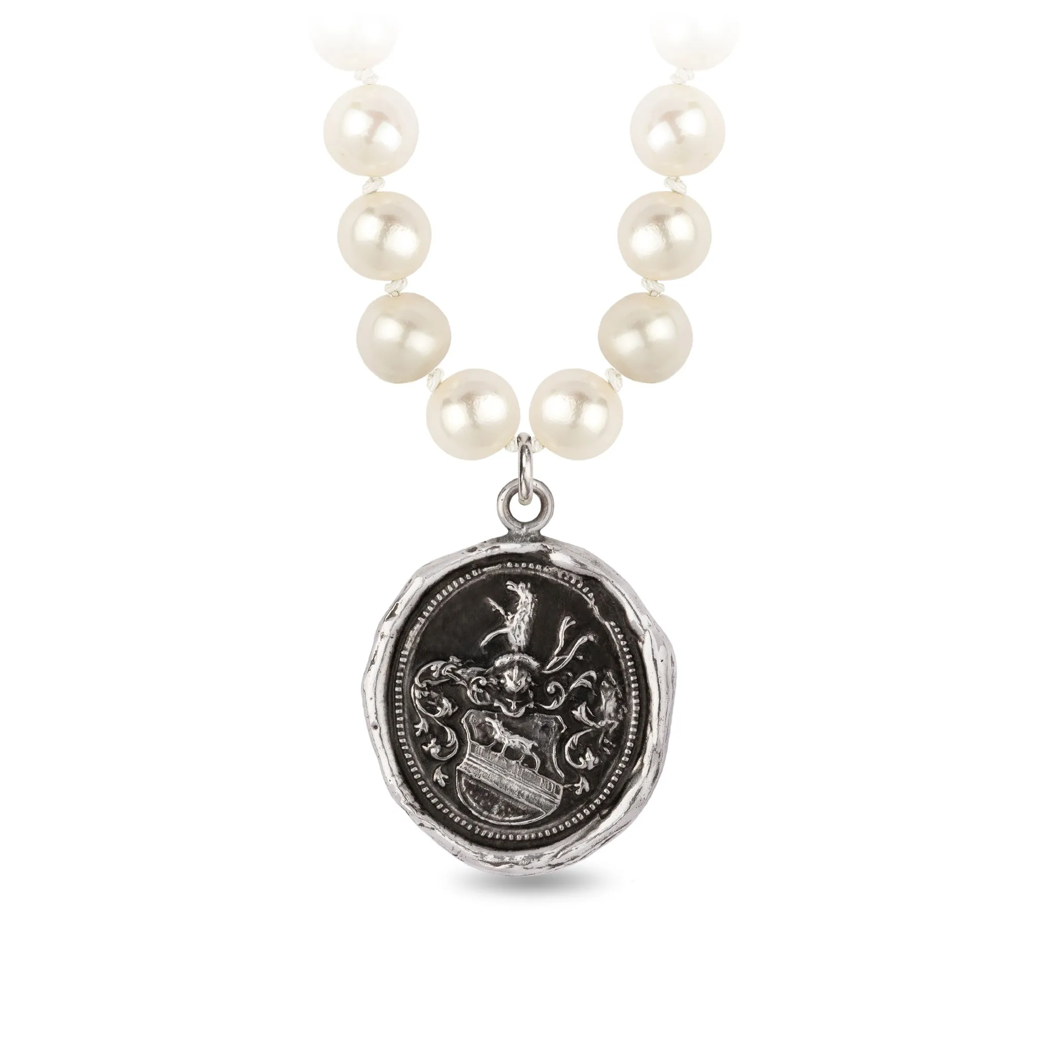 Heart of the Wolf Freshwater Pearl Necklace - Ivory
