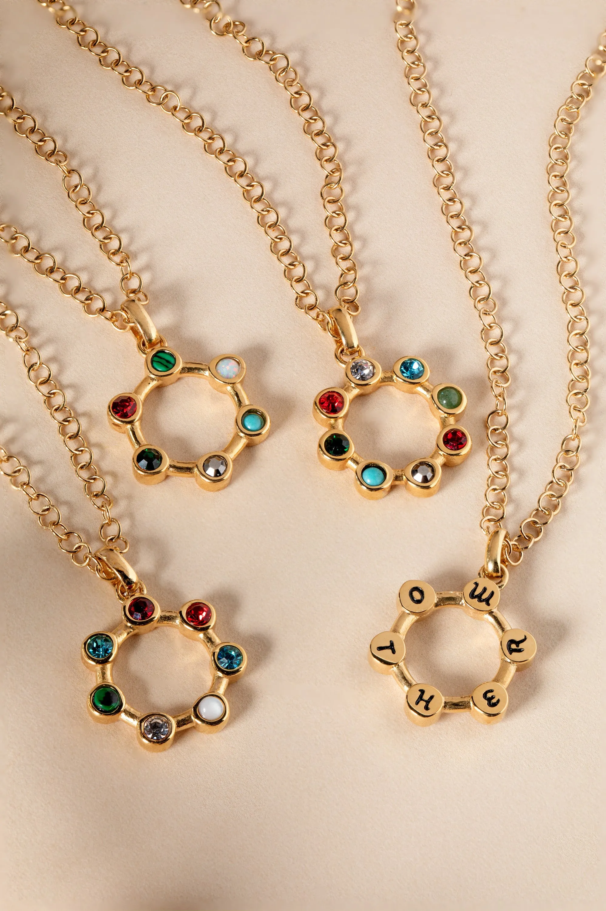 Hidden Message 'Daughter' Crystal Necklace