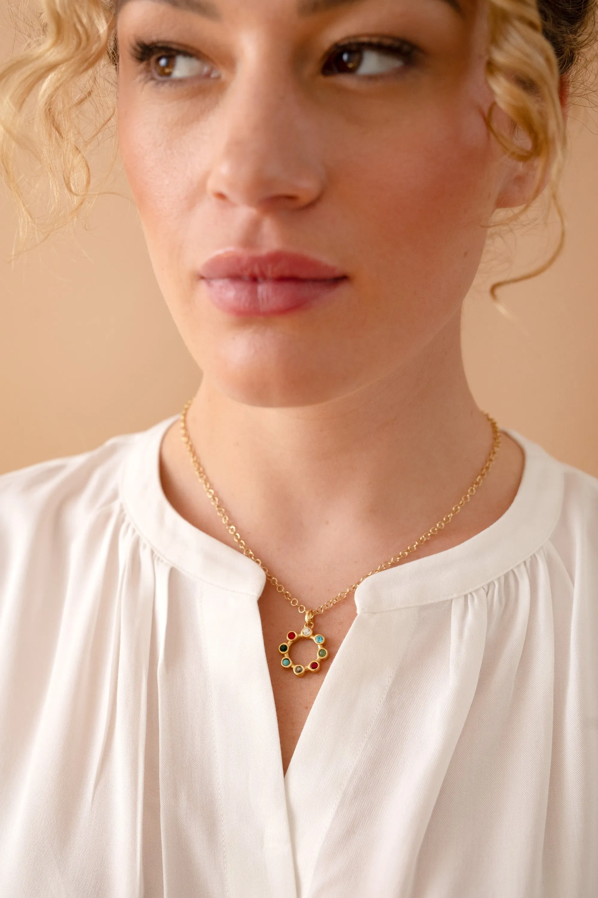 Hidden Message 'Daughter' Crystal Necklace