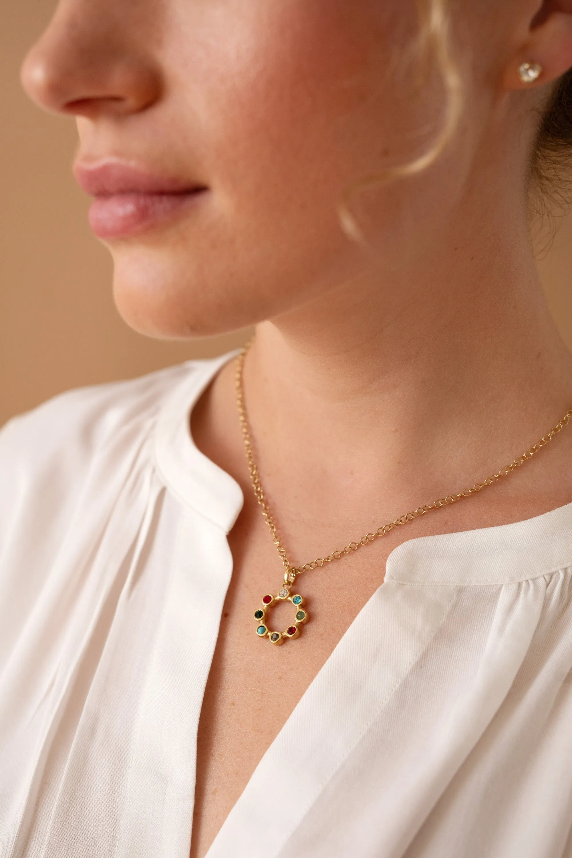 Hidden Message 'Daughter' Crystal Necklace