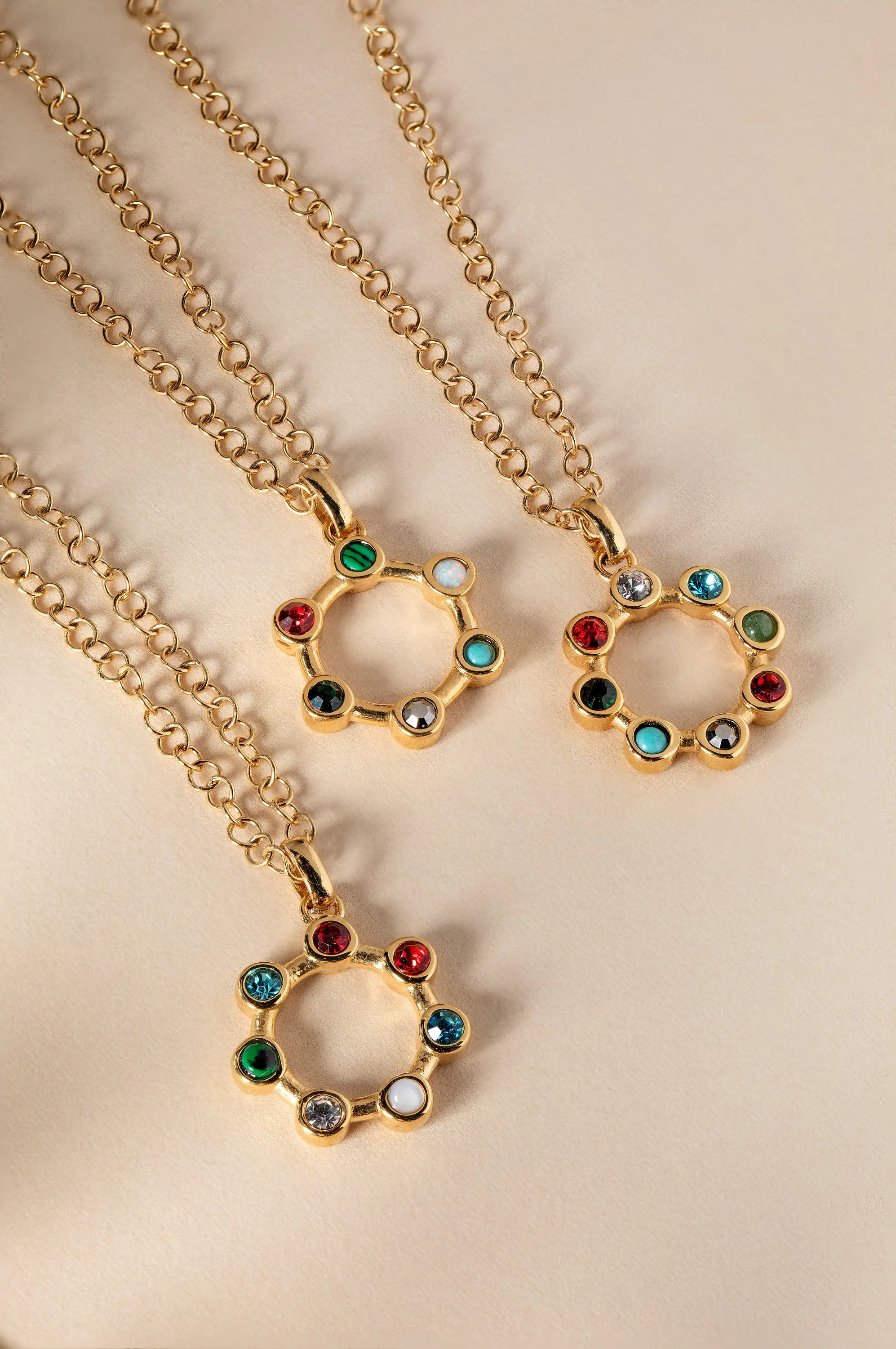 Hidden Message 'Daughter' Crystal Necklace
