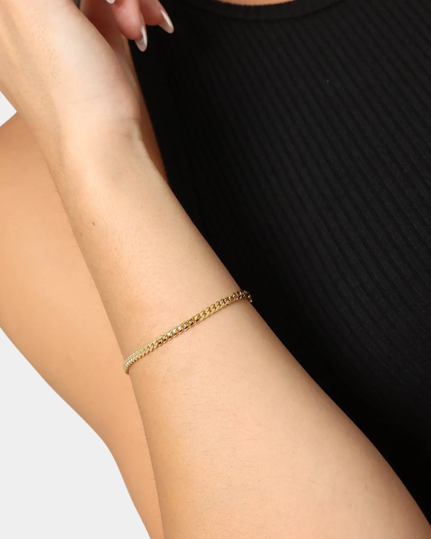 House Of Auric 3mm Franco Bracelet 18k Gold Vermeil