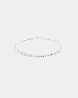 House Of Auric 5mm Cuban Link Bracelet Sterling Silver