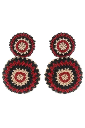 Iraca Palm Beaded Earrings