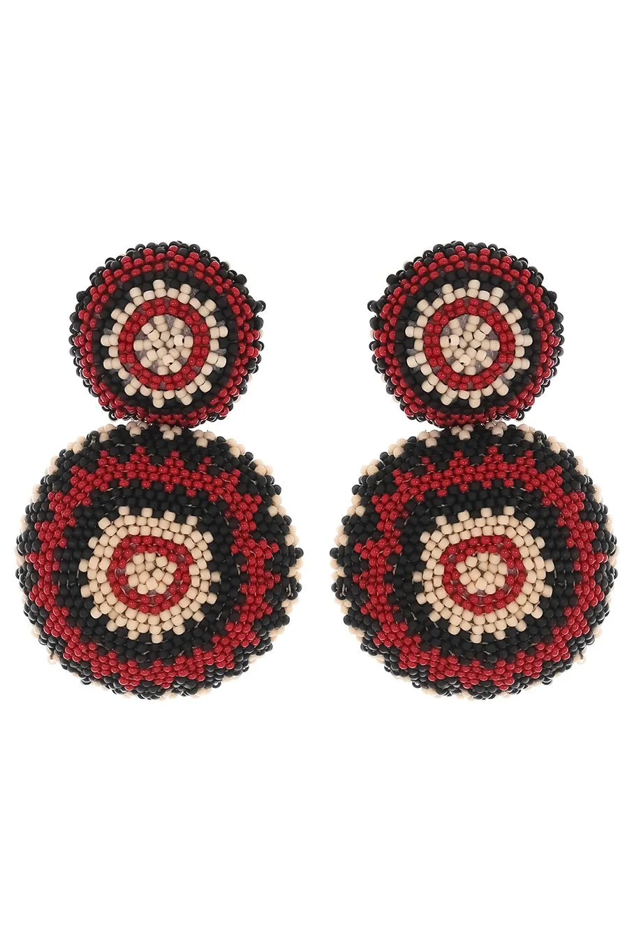 Iraca Palm Beaded Earrings