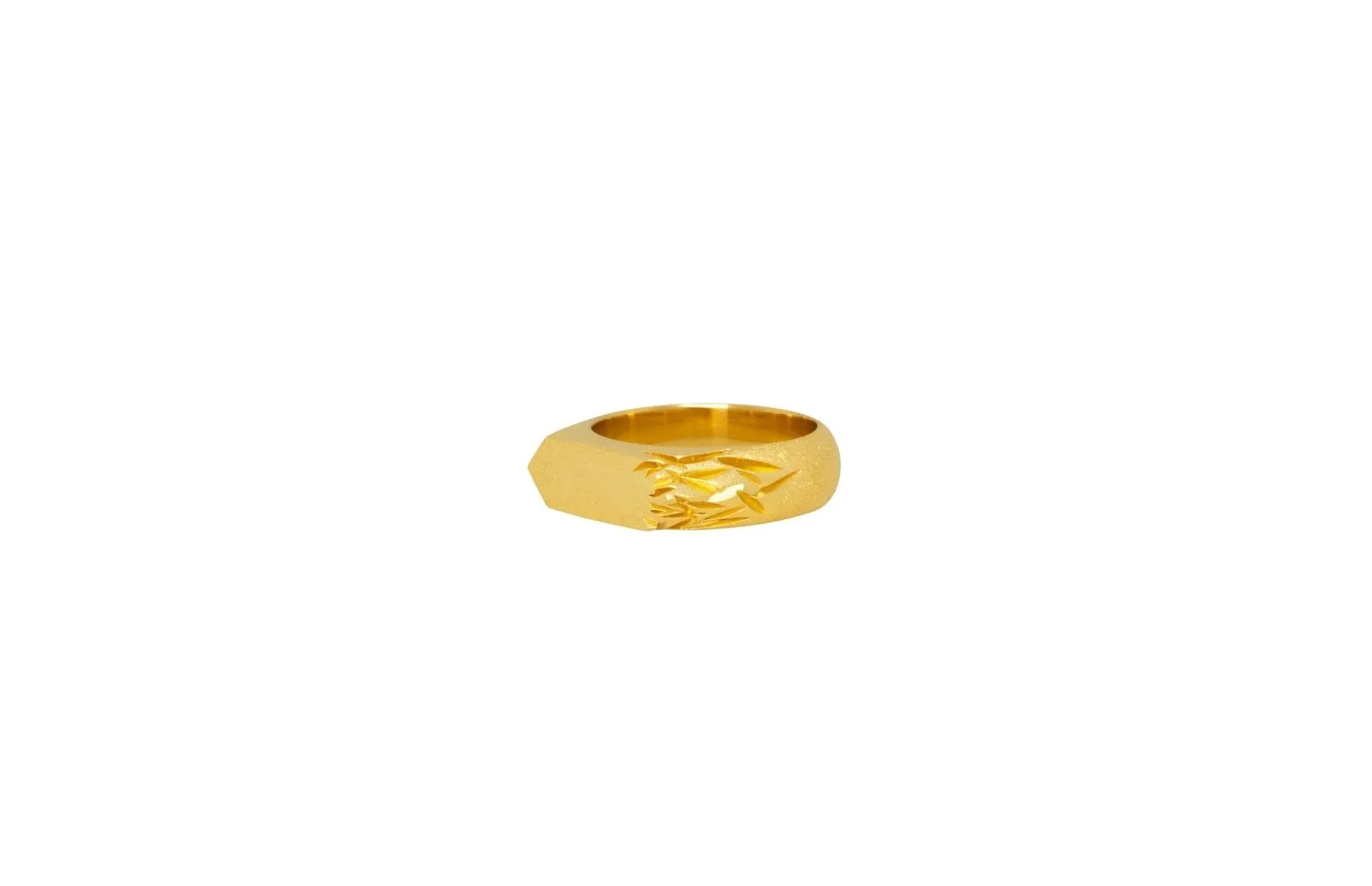 IX Lykke 22K Gold Plated Ring