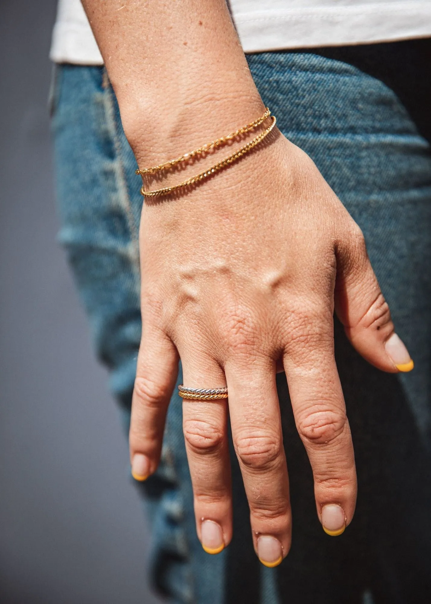 IX Rope Silver Ring