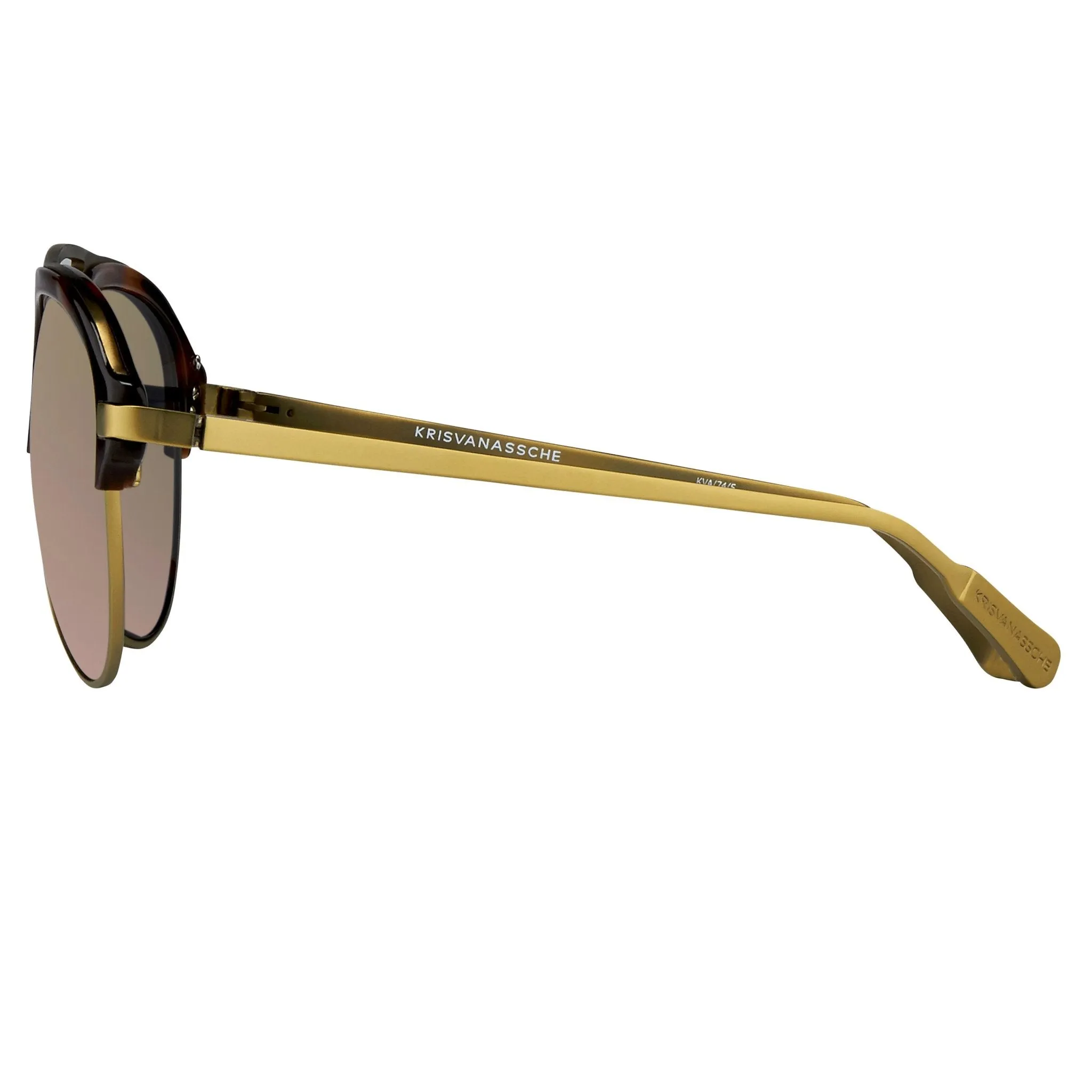 Kris Van Assche Sunglasses Bronze and Red Revo