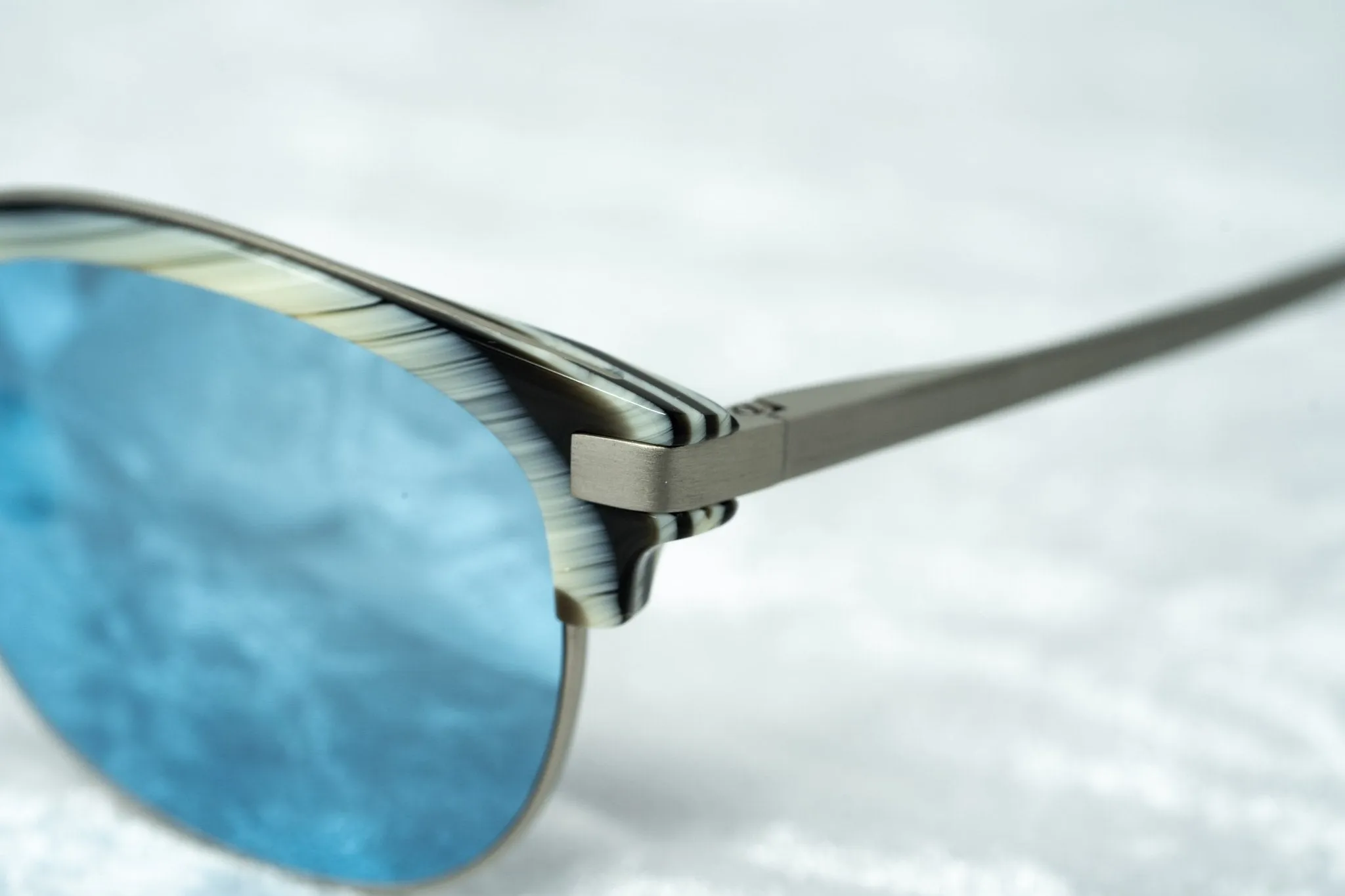 Kris Van Assche Sunglasses D-Frame Brown and Blue