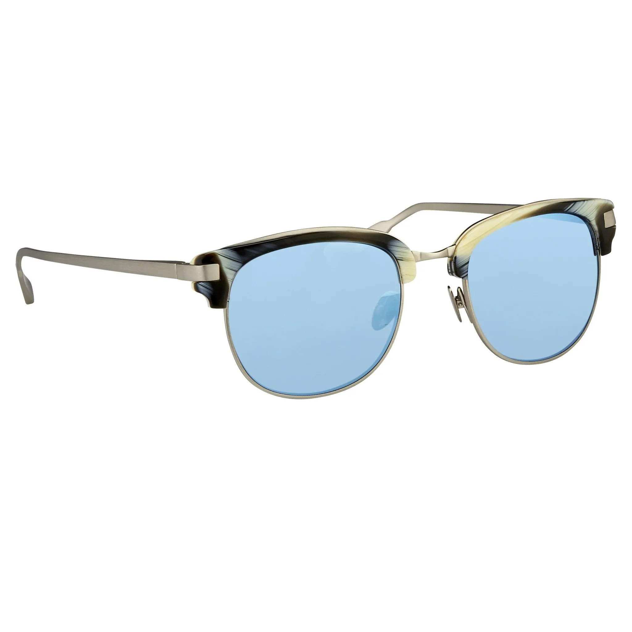 Kris Van Assche Sunglasses D-Frame Brown and Blue