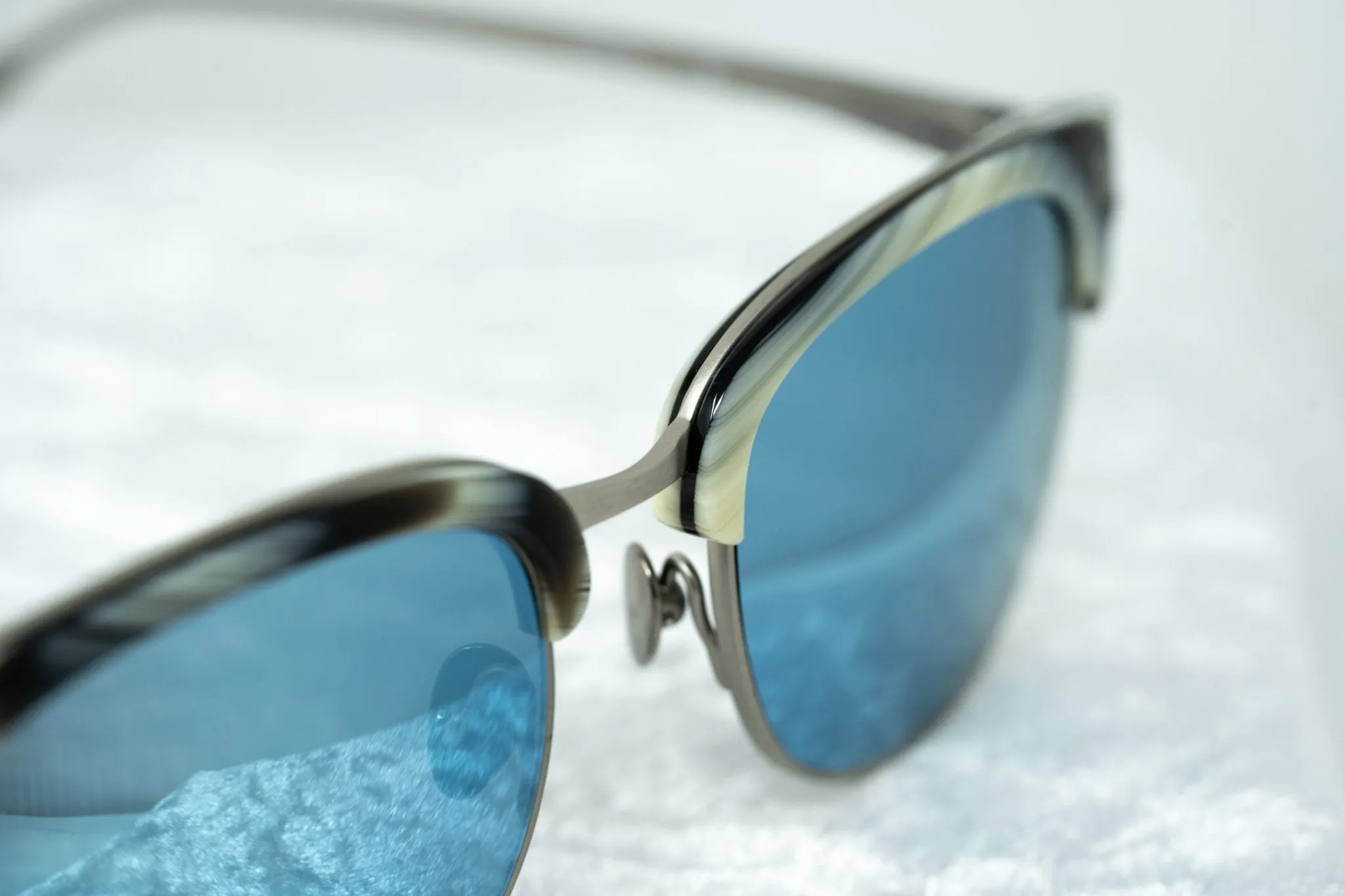 Kris Van Assche Sunglasses D-Frame Brown and Blue