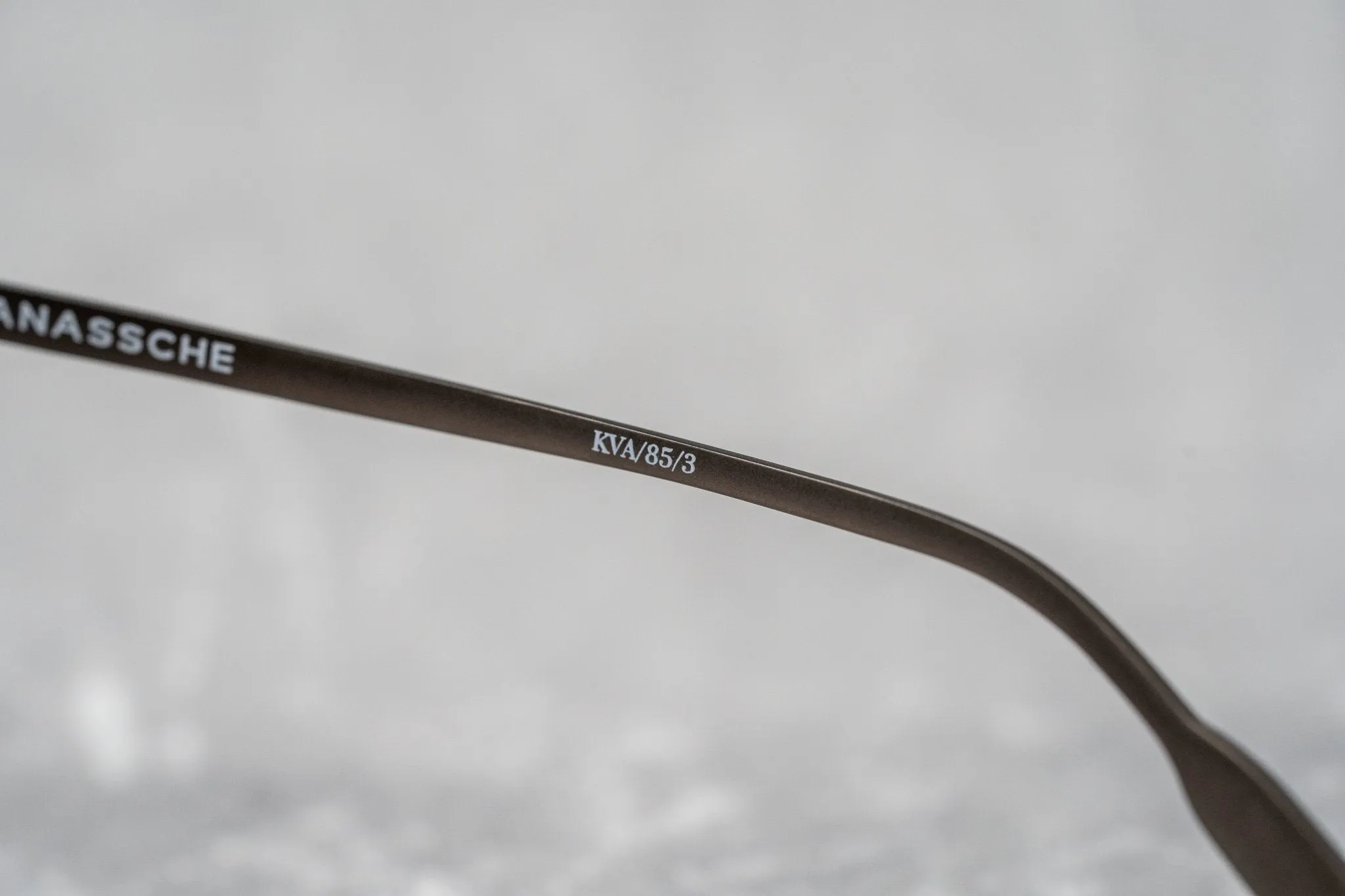 Kris Van Assche Sunglasses D-Frame Peach and Brown