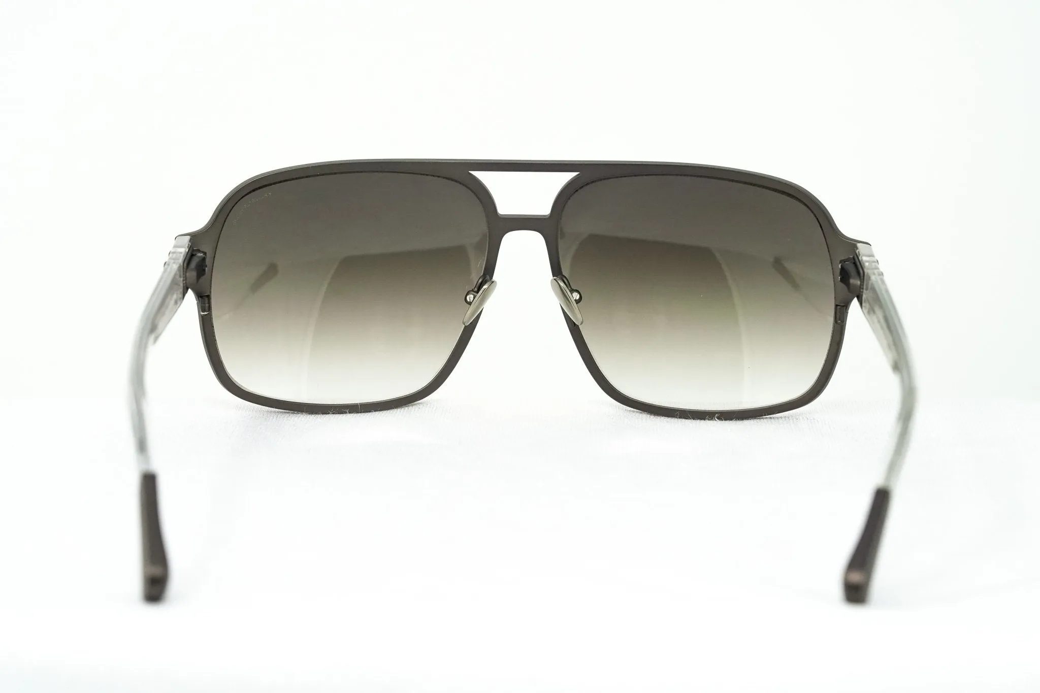 Kris Van Assche Sunglasses Rectangular Brown and Grey