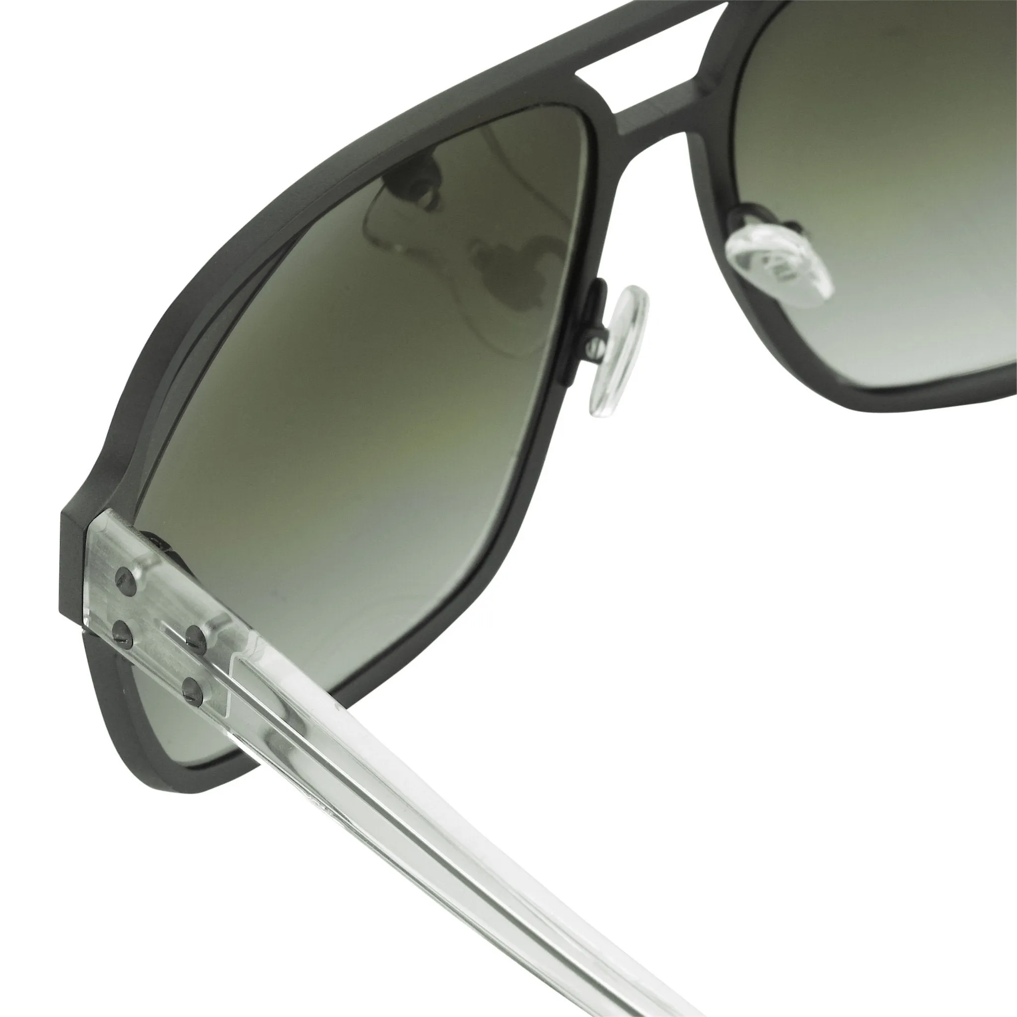 Kris Van Assche Sunglasses Rectangular Brown and Grey
