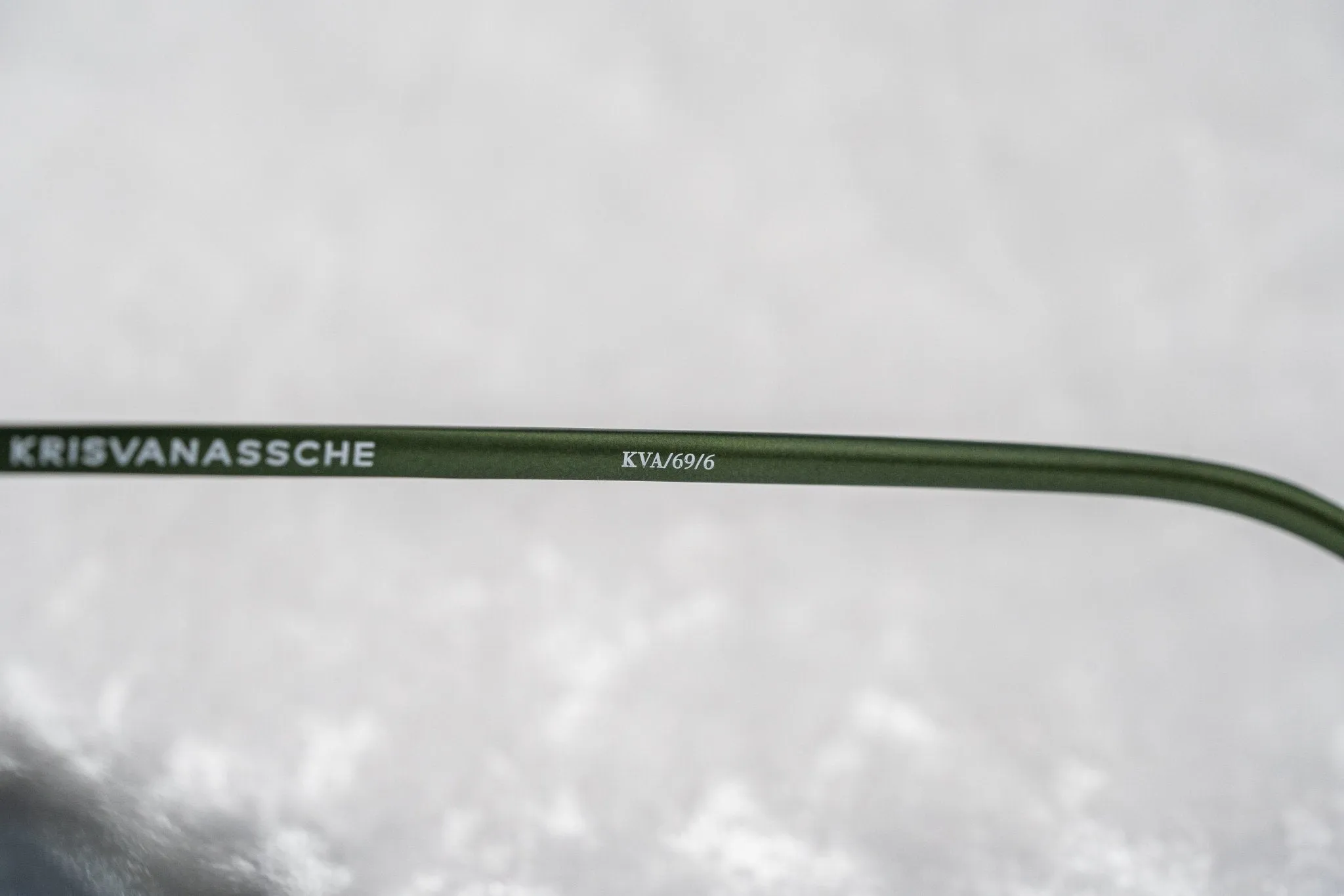 Kris Van Assche Sunglasses Round Green and Flash