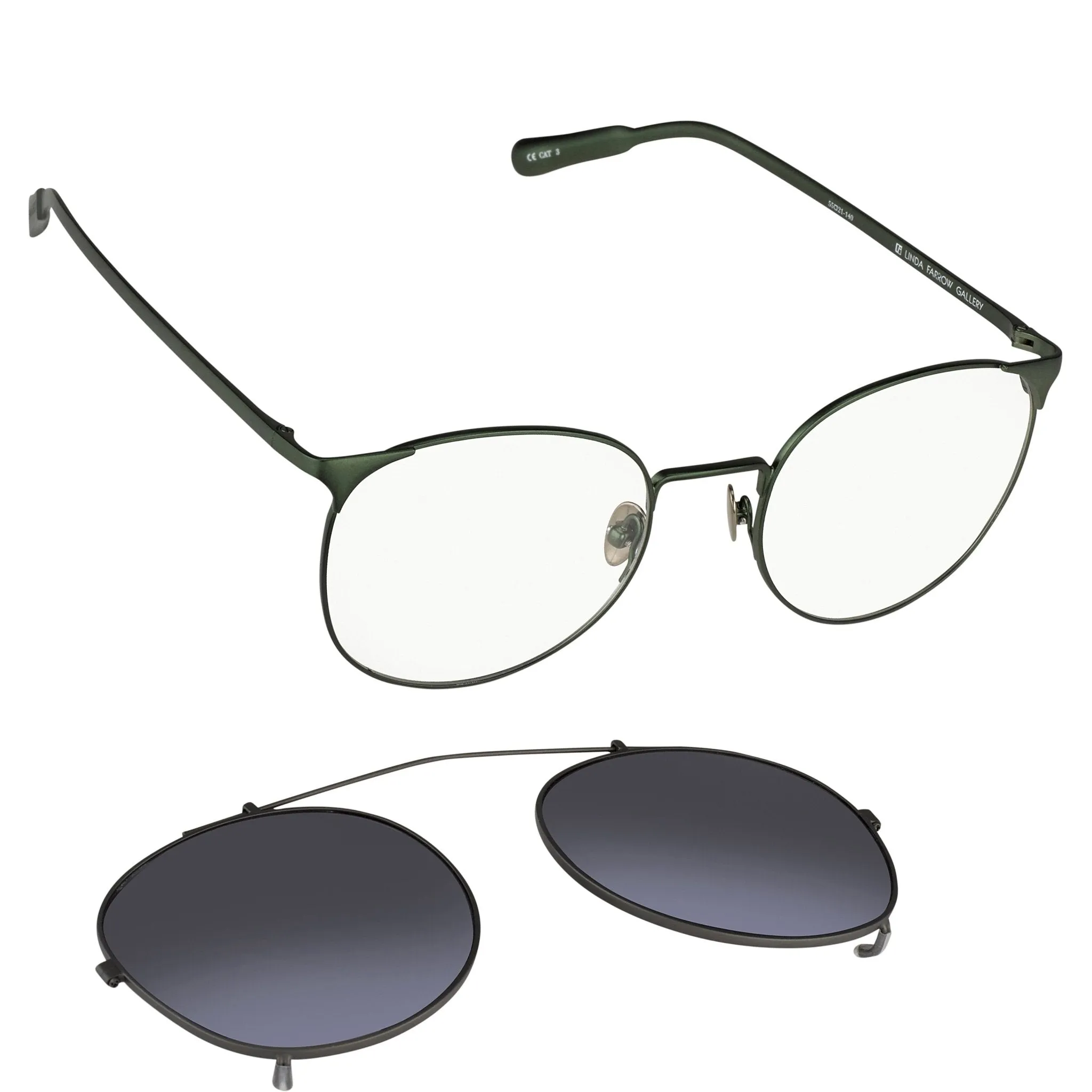 Kris Van Assche Sunglasses Round Green and Flash