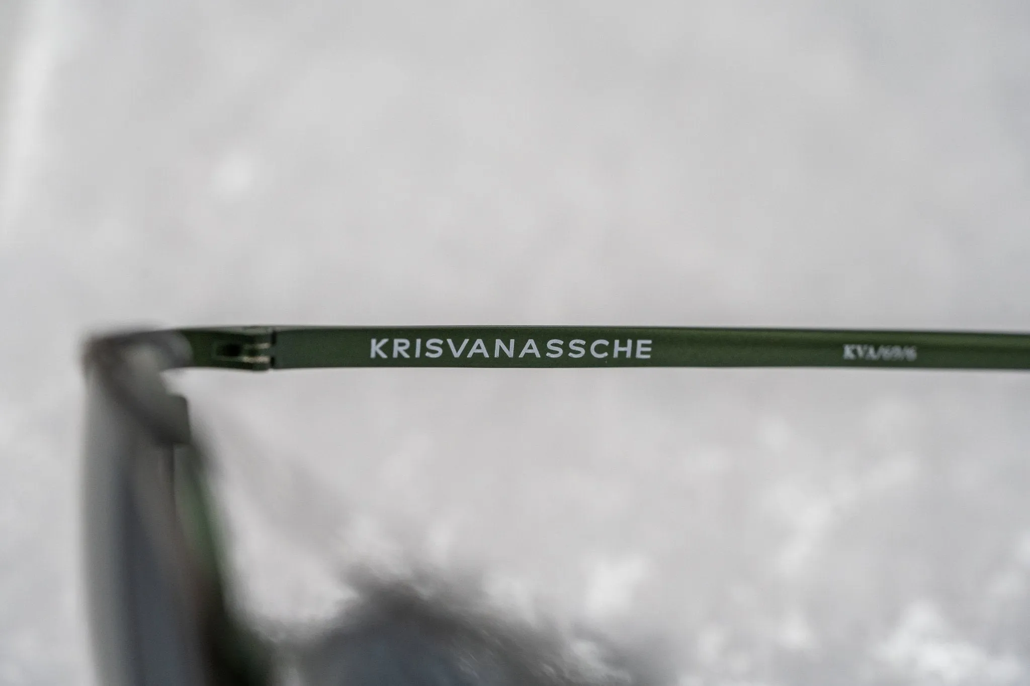 Kris Van Assche Sunglasses Round Green and Flash