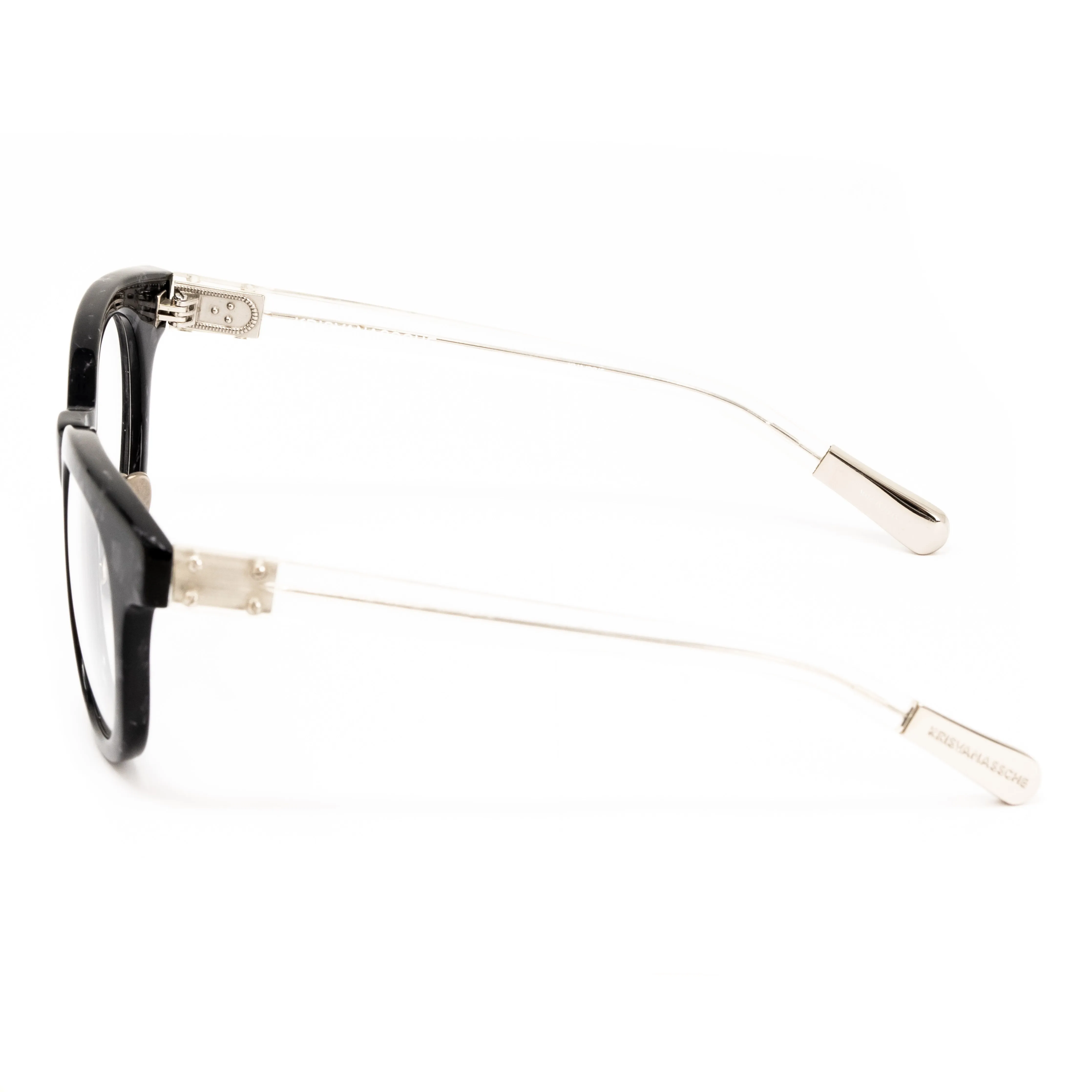 Kris Van Assche x Linda Farrow Black Eyeglasses KVA22C2OPT