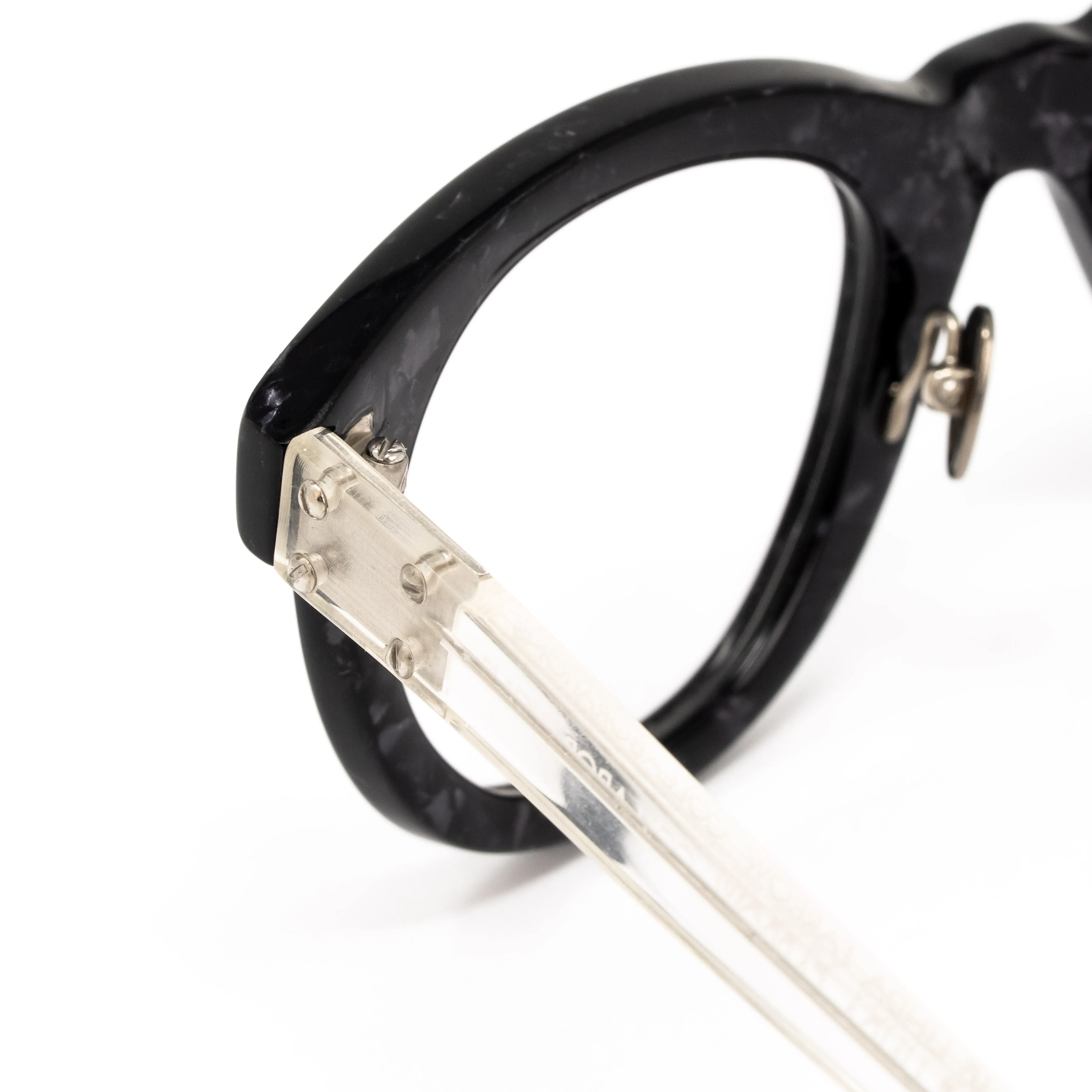 Kris Van Assche x Linda Farrow Black Eyeglasses KVA22C2OPT