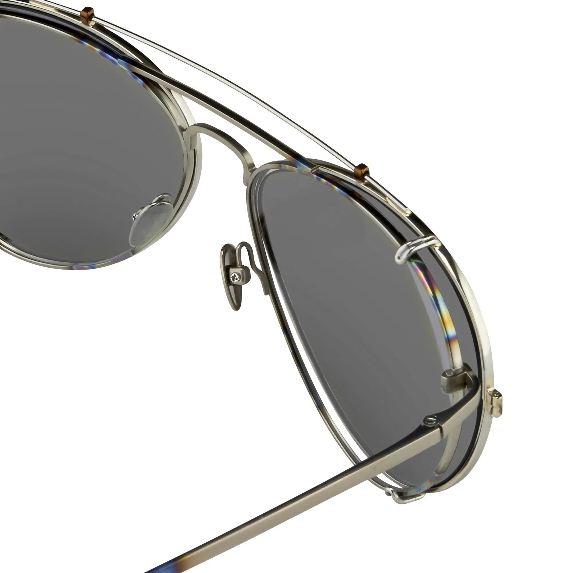 Kris Van Assche x Linda Farrow Steel Sunglasses KVA89C1SUN
