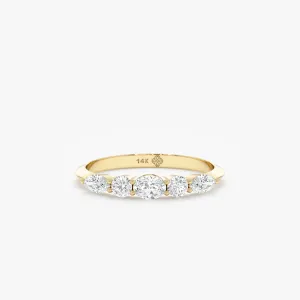 Lab-Grown Diamond Half-Eternity Ring, Minha SARAHELISE