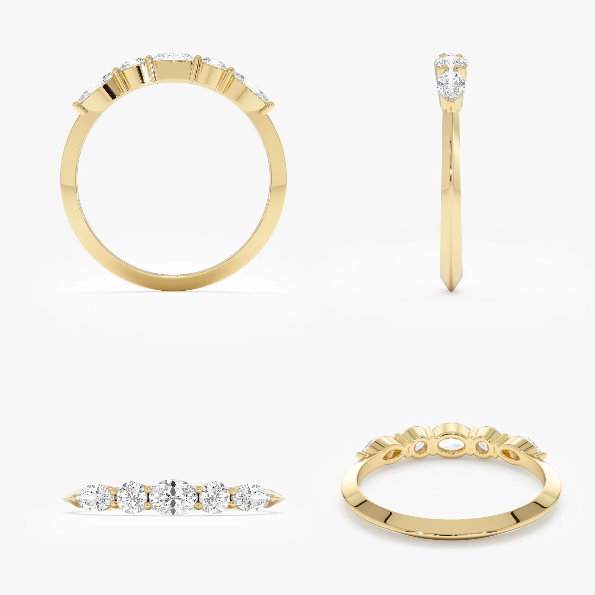 Lab-Grown Diamond Half-Eternity Ring, Minha SARAHELISE