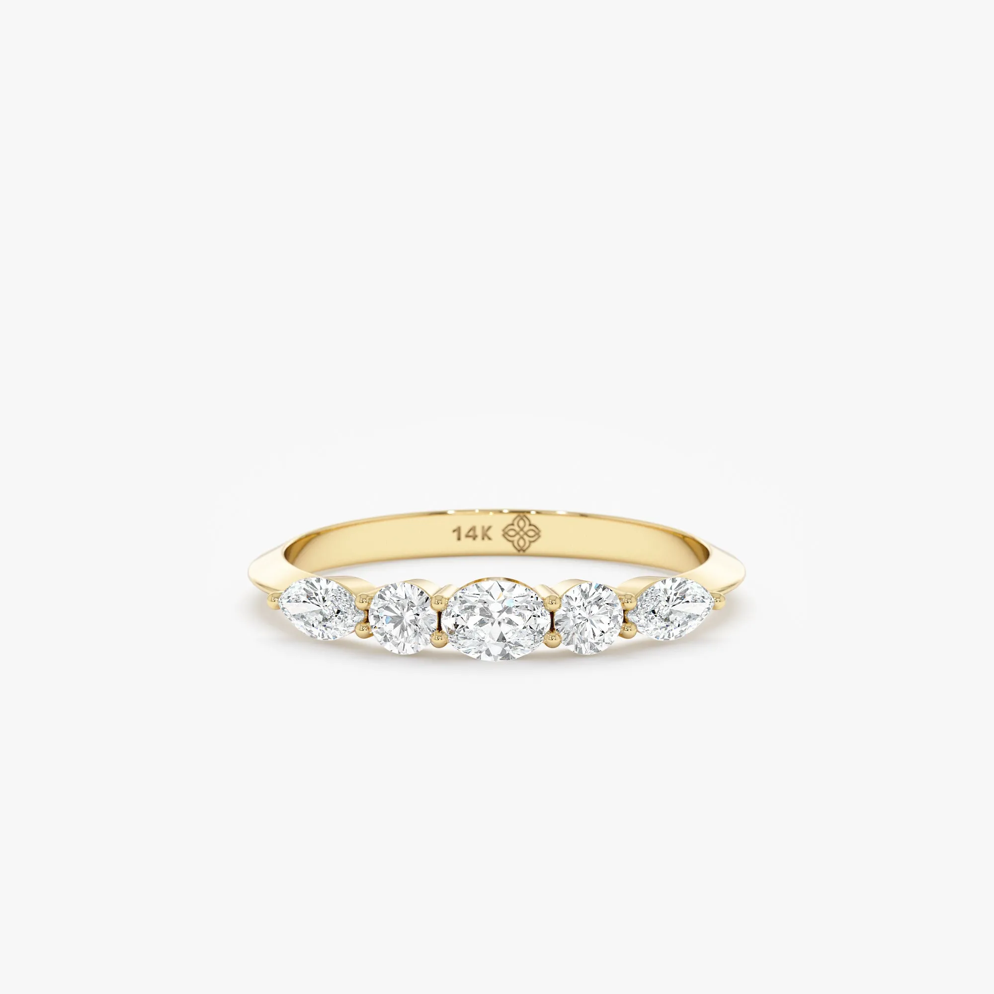 Lab-Grown Diamond Half-Eternity Ring, Minha SARAHELISE