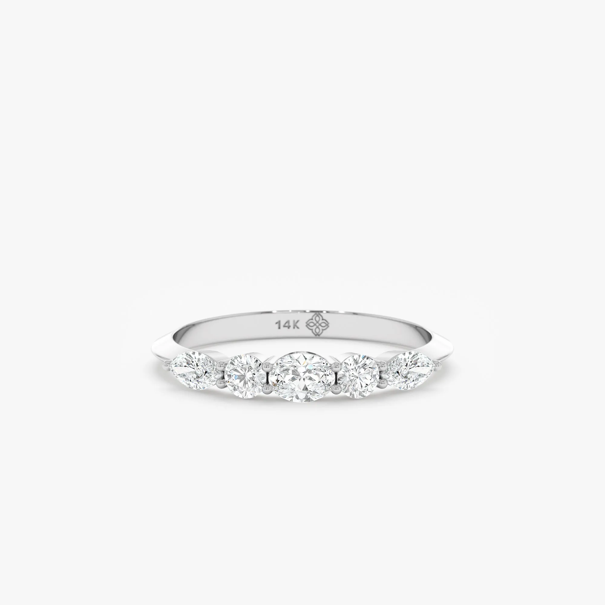 Lab-Grown Diamond Half-Eternity Ring, Minha SARAHELISE