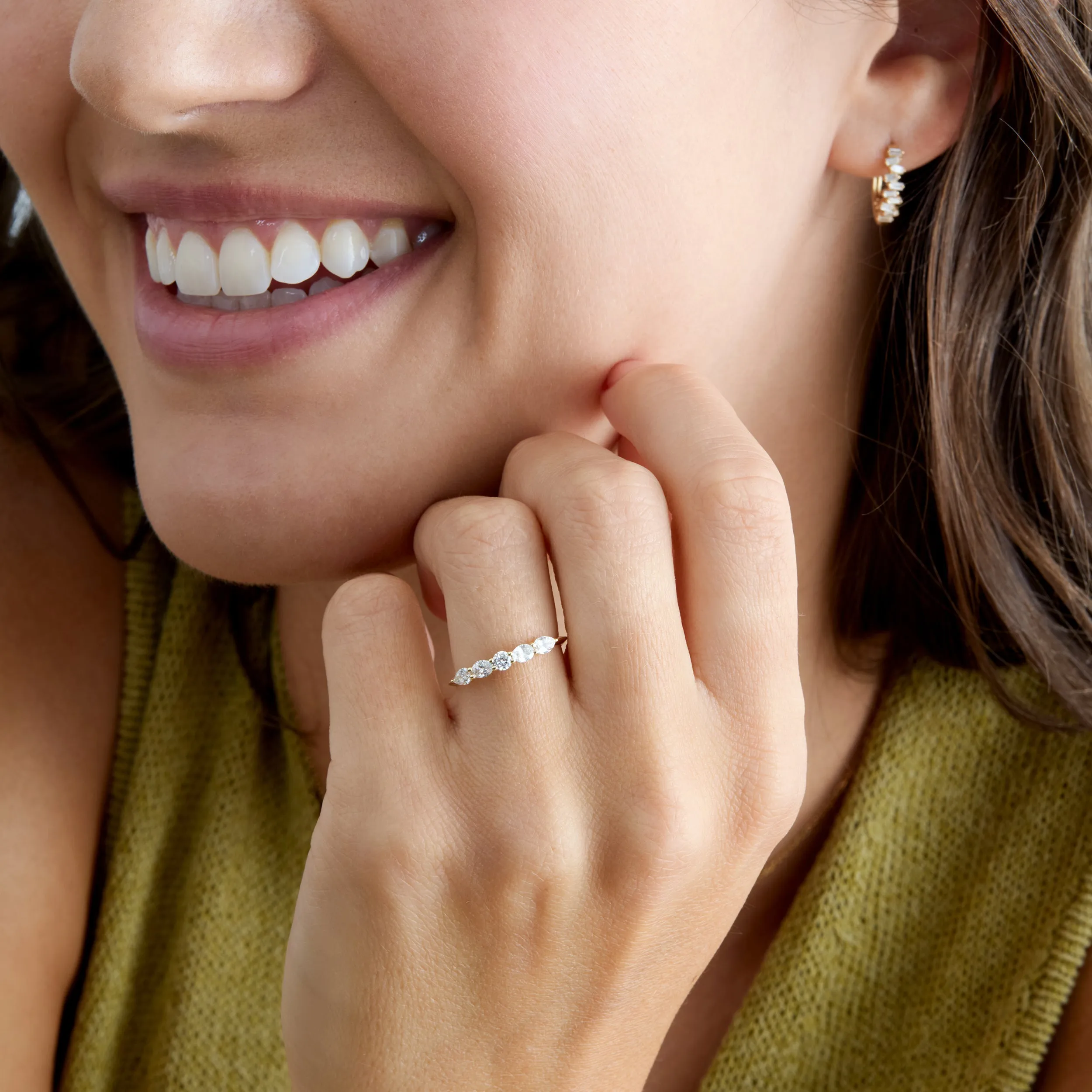 Lab-Grown Diamond Wedding Band, Elif SARAHELISE