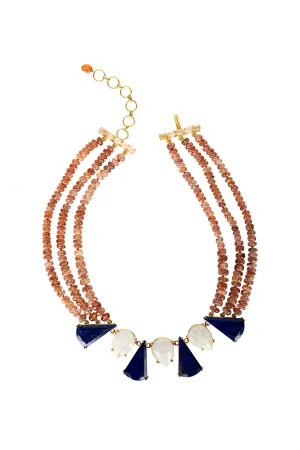 Lapis Moonstone Necklace