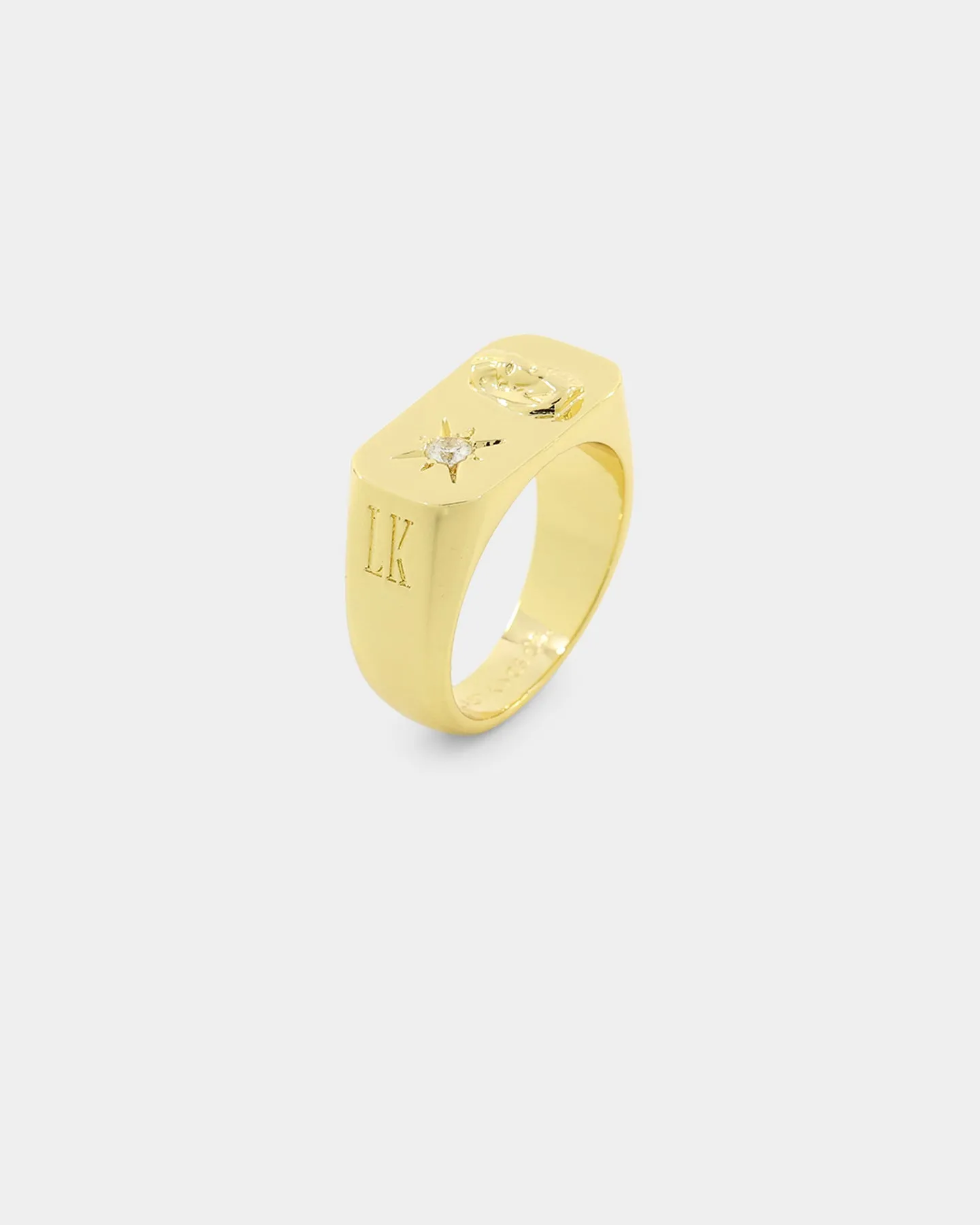 Last Kings Pharaoh Star Ring Iced Gold