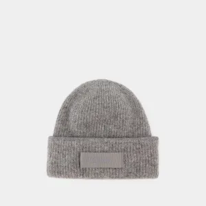 Le Bonnet Gros Grain Beanie - Jacquemus - Wool - Dark Grey