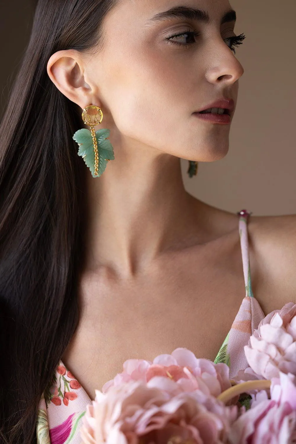 Leaf Drop Earrings