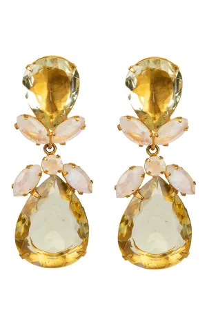 Lemon Quartz Drop Earrings