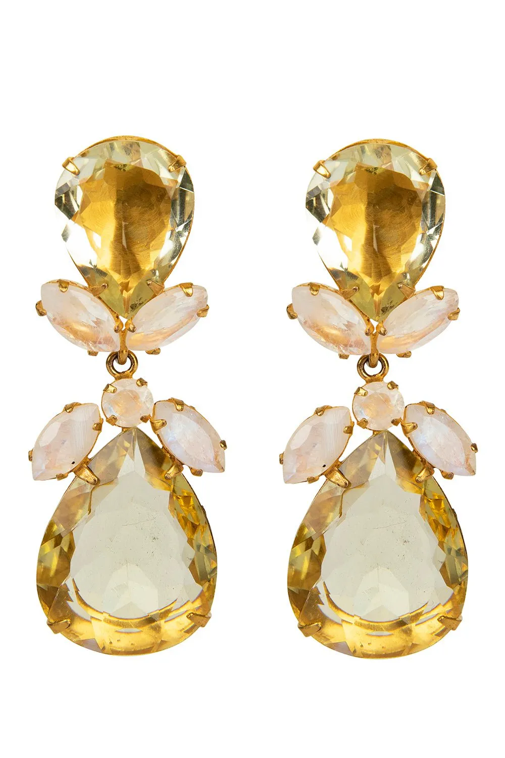 Lemon Quartz Drop Earrings