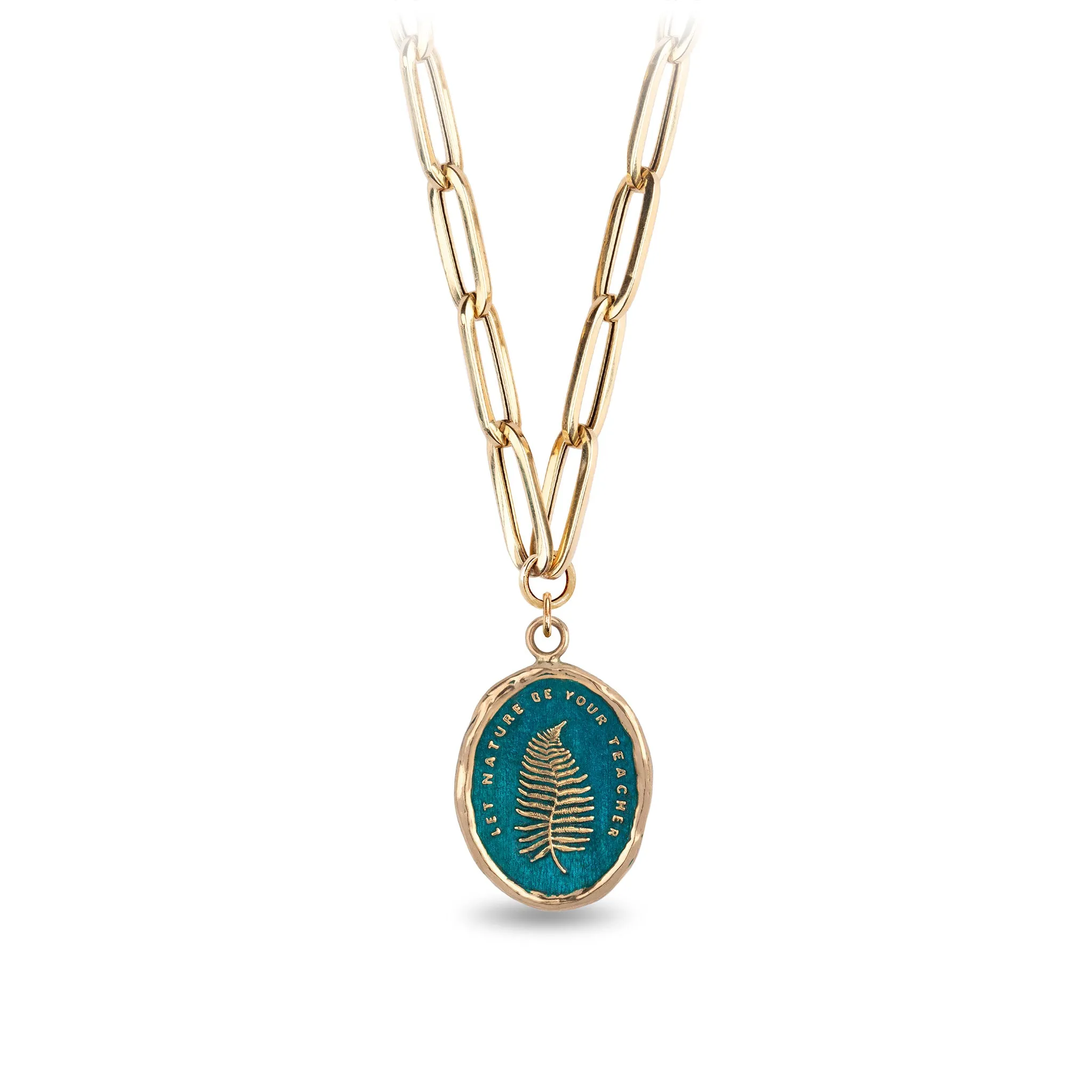 Let Nature Be Your Teacher 14K Gold Large Hollow Paperclip Chain Necklace - True Colors