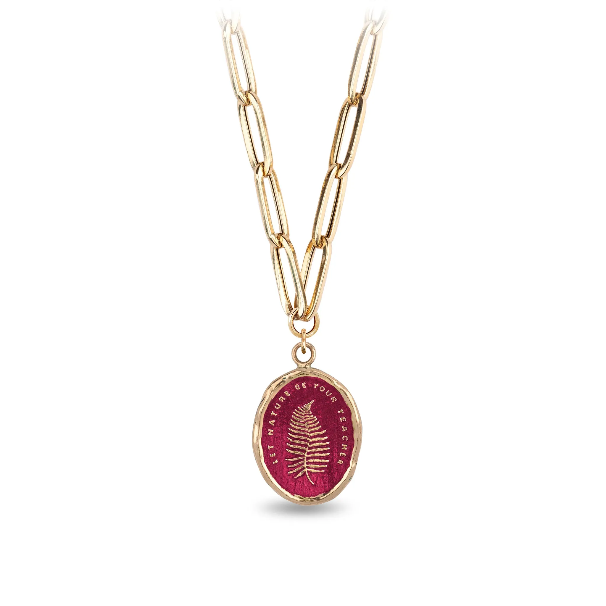 Let Nature Be Your Teacher 14K Gold Large Hollow Paperclip Chain Necklace - True Colors