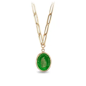 Let Nature Be Your Teacher 14K Gold Large Hollow Paperclip Chain Necklace - True Colors