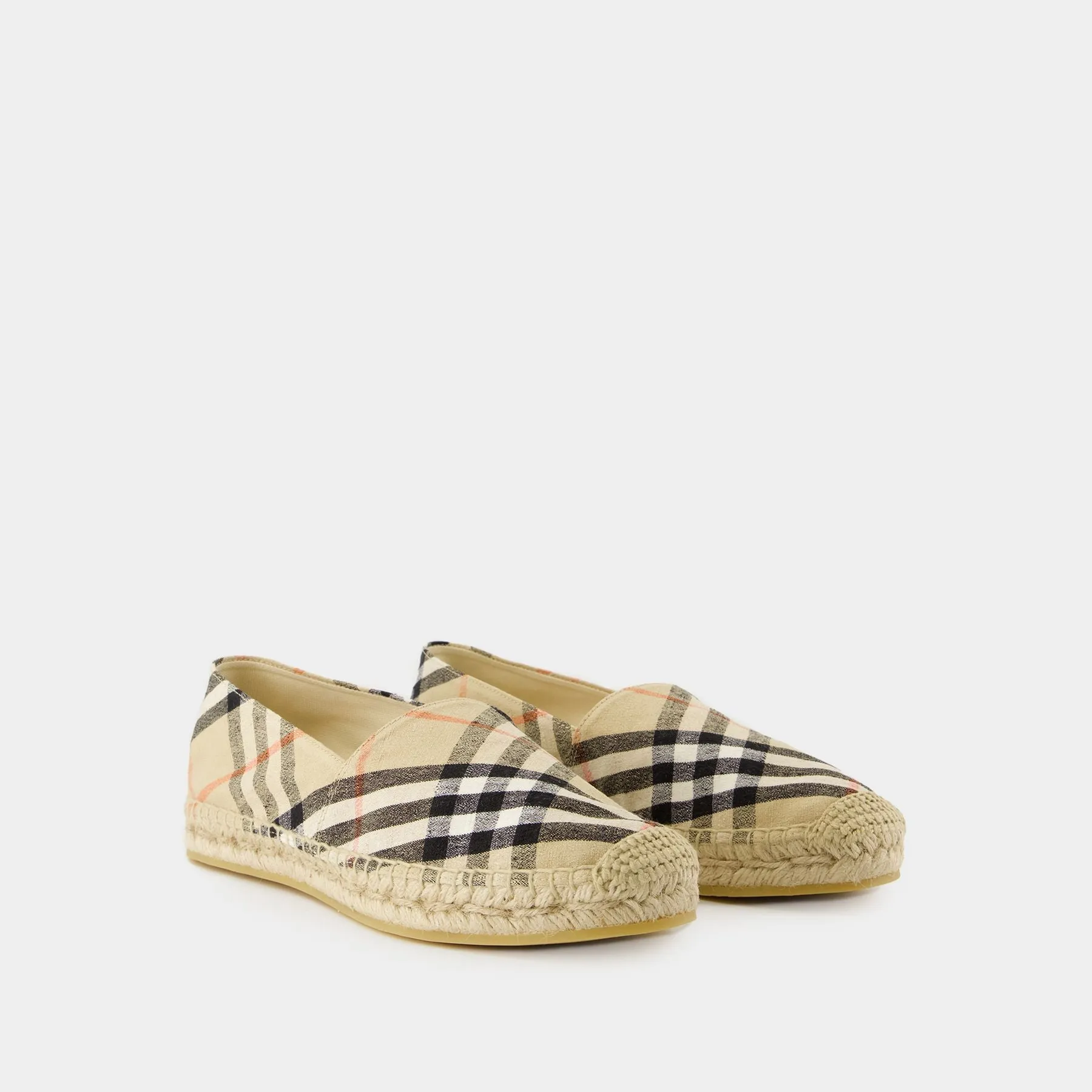 Lf Mews Espadrilles - Burberry - Linen - Beige