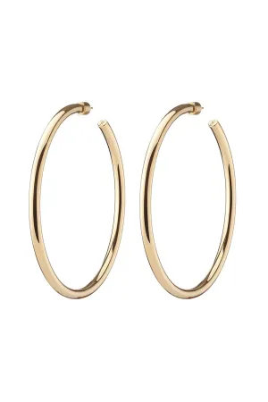 Lilly Hoop Earrings - 2.8in