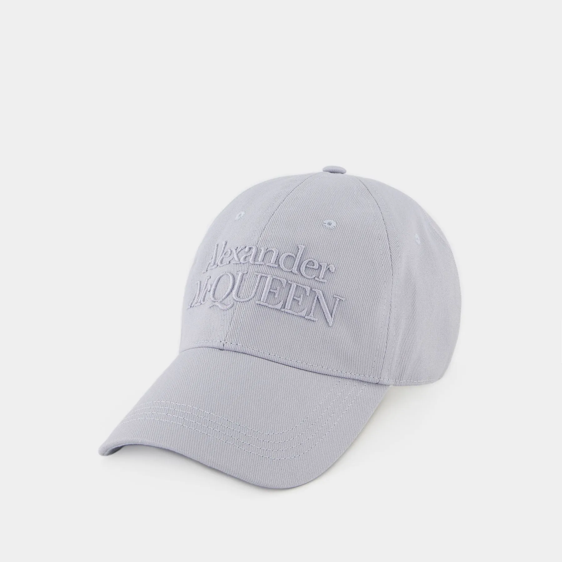 Logo Cap - Alexander Mcqueen - Cotton - Light Grey