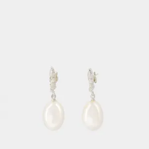 Lustre of the Moon Earrings in Silver
