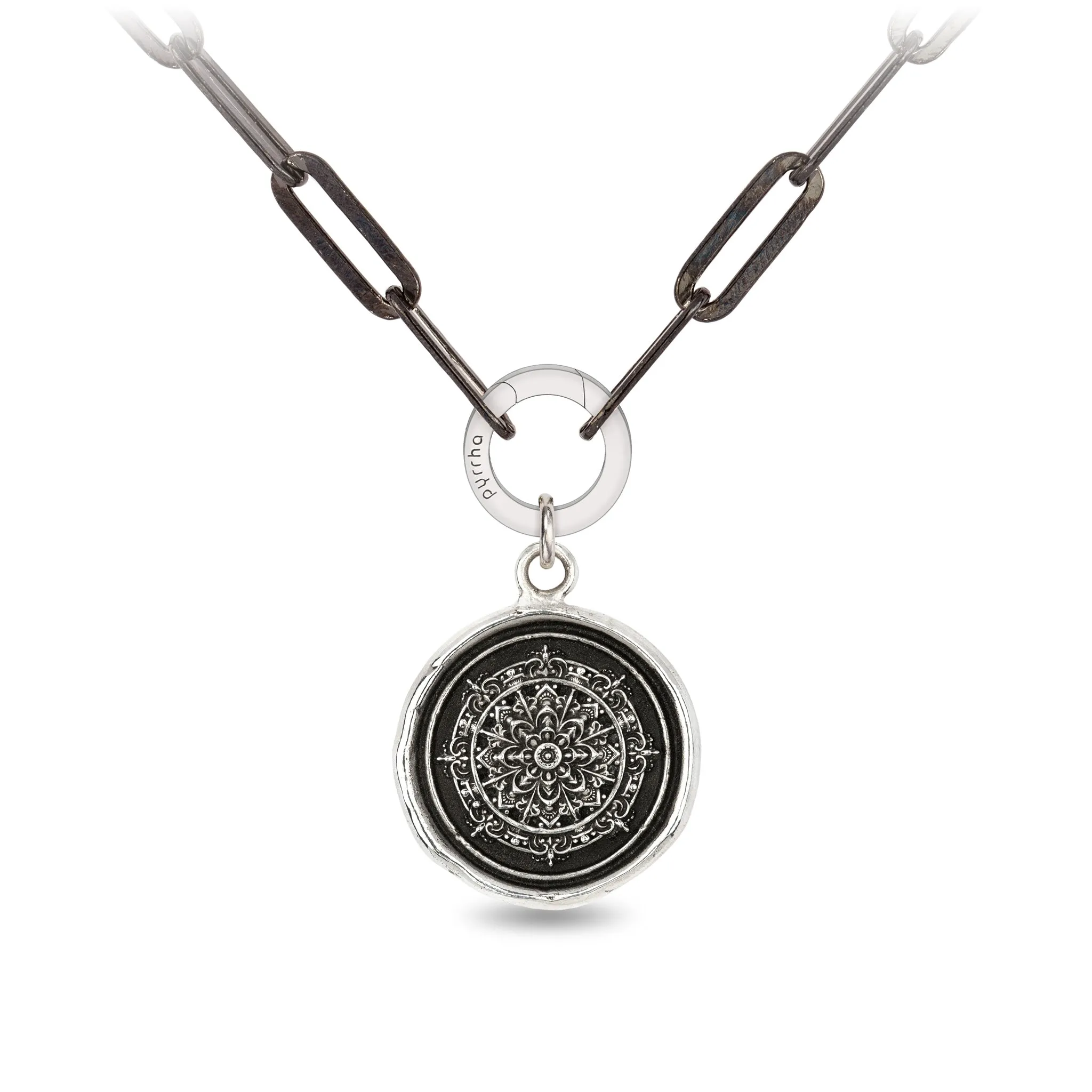 Mandala Large Paperclip Chain Necklace