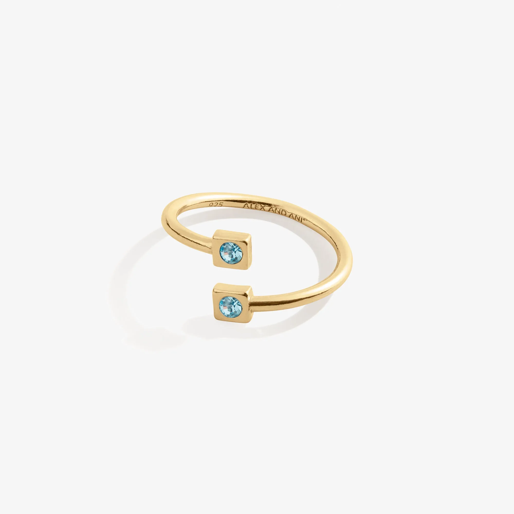 March Birthstone Aquamarine Ring Wrap