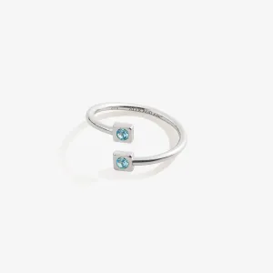 March Birthstone Aquamarine Ring Wrap
